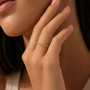 EVRYday – Anillo cuerda trenzada delgado en oro