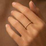 Eternity – Anillo eternity de cristales diminutos en oro