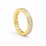 Princess – Anillo eternity de cristales princesa en oro