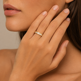 Princess – Anillo eternity de cristales princesa en oro