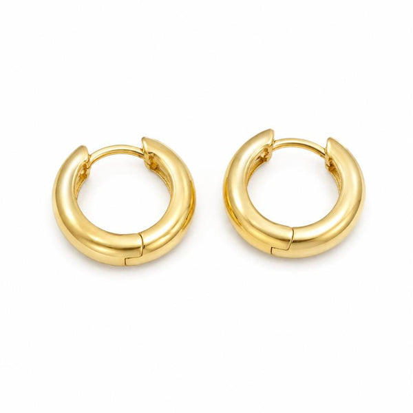 Tabita – Small thick gold hoops