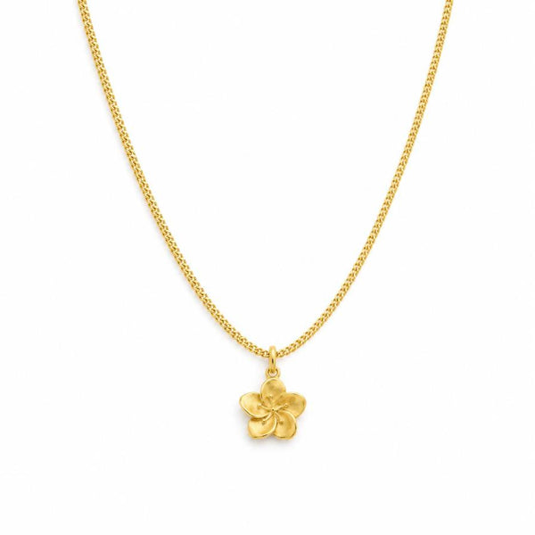 Flor del Campo – Hawaiian flower gold necklace