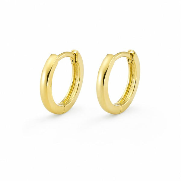 Mustard – Gold mini huggie hoops