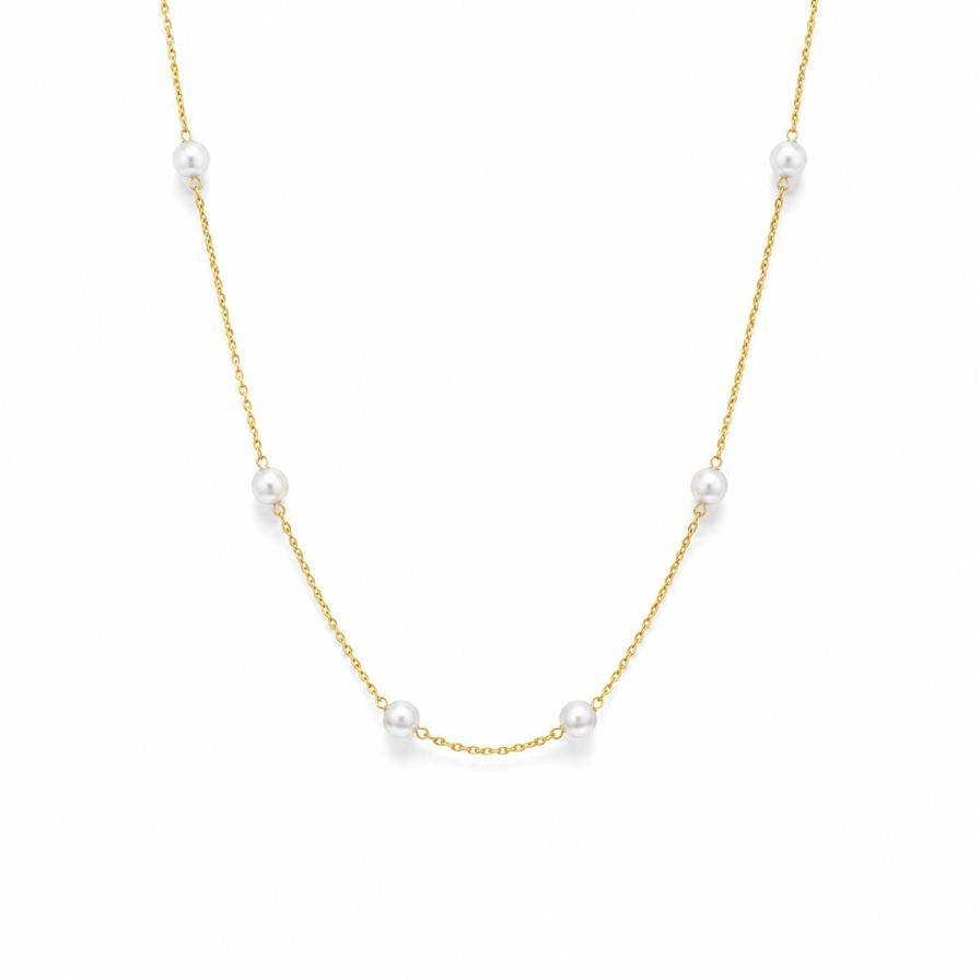 Margarita – Pearl necklace on gold chain