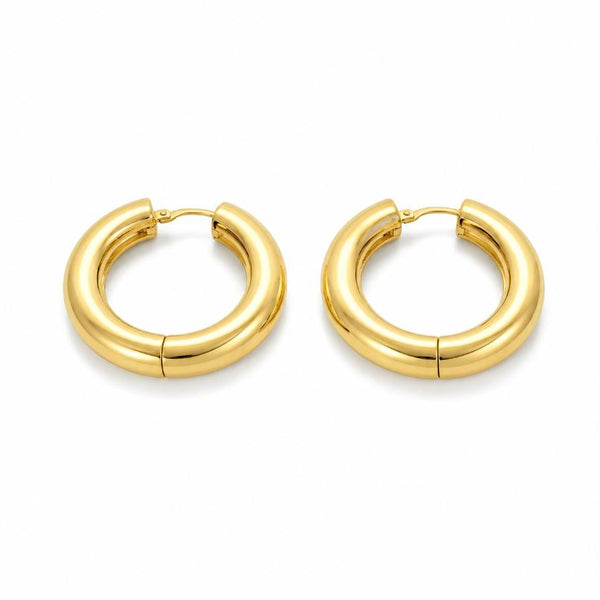 Repose – Thick XL gold hoops