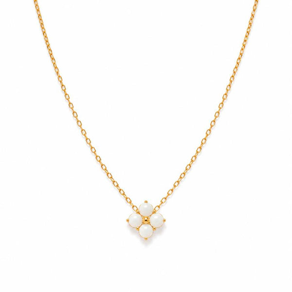 Jesse Flower – Opal flower necklace