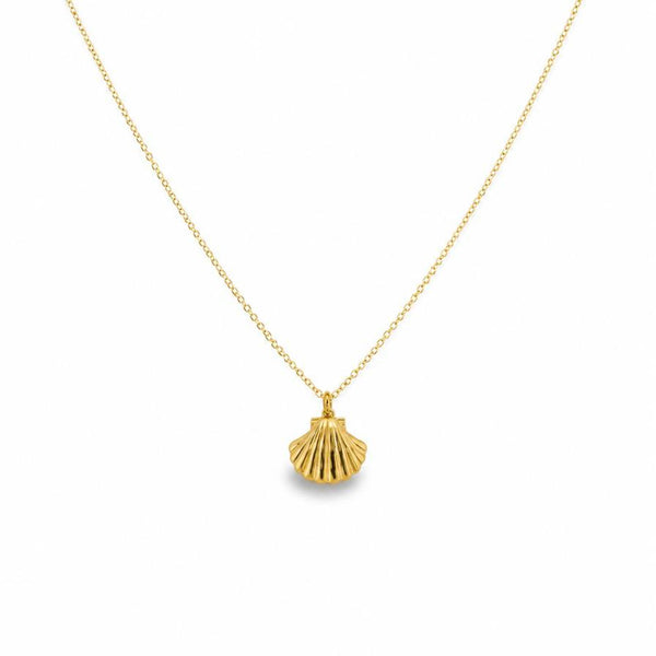 Santiago – Gold shell necklace
