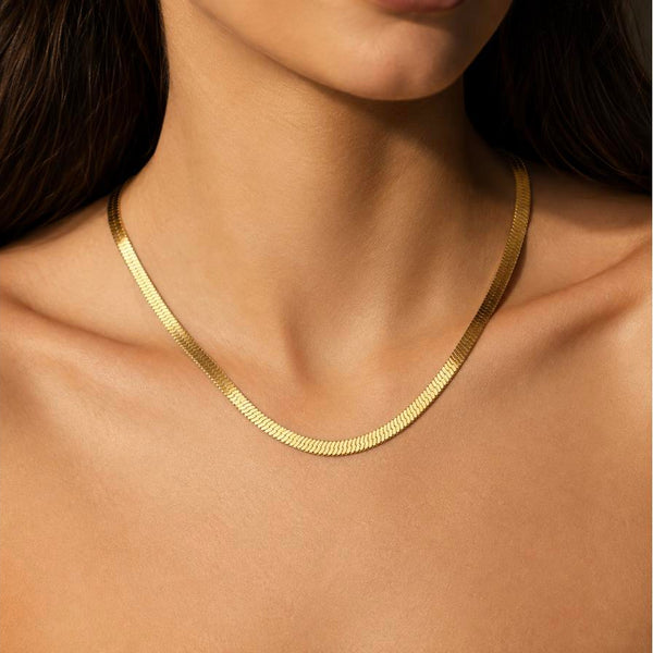 Prudence – Gold snake necklace